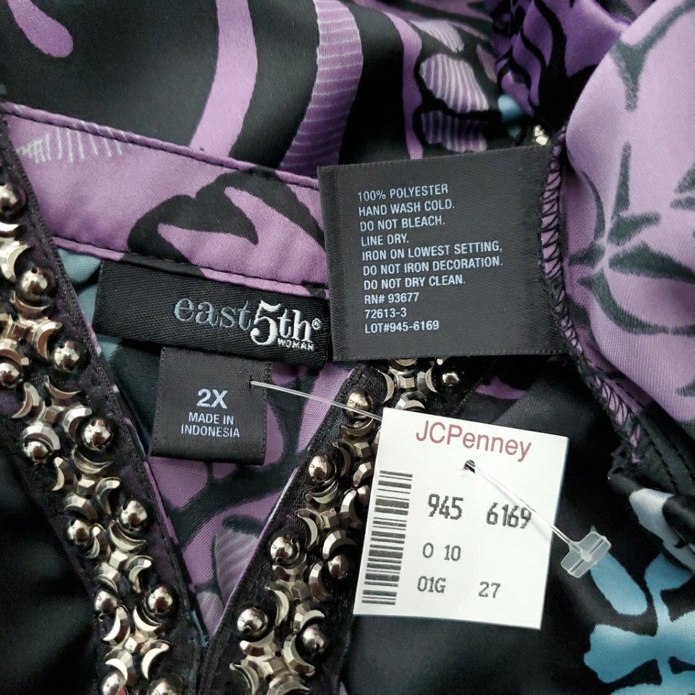 NWT~East 5th Womens Top Plus Size 2X - Picture 5 of 5